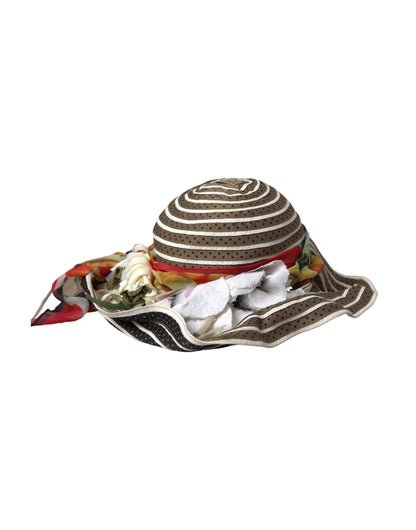 Dolce &amp; Gabbana Multicolor Fantasy Wide Brim Floppy Hat