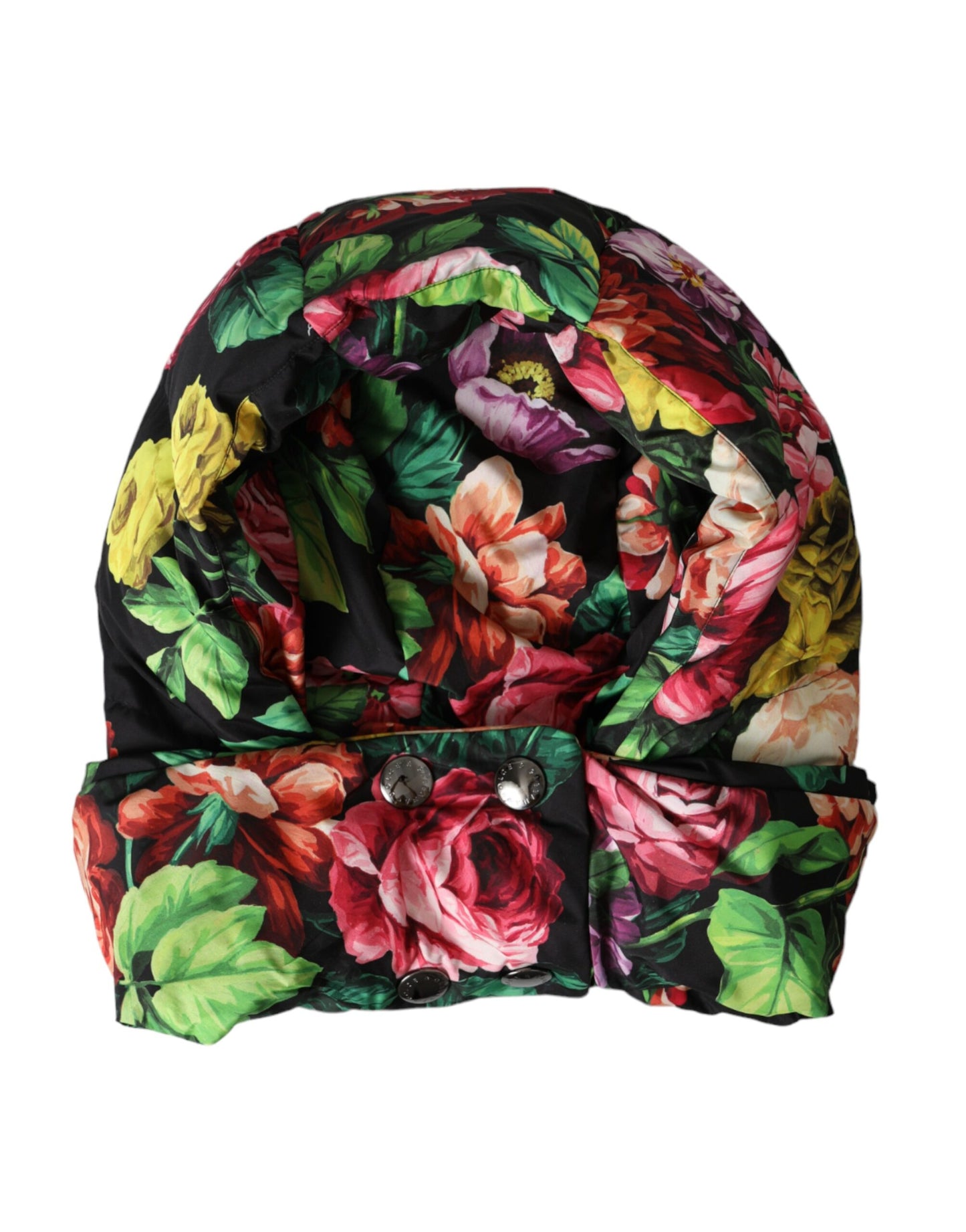 Dolce &amp; Gabbana Hat Multicolor Floral Whole Head Wrap Hat