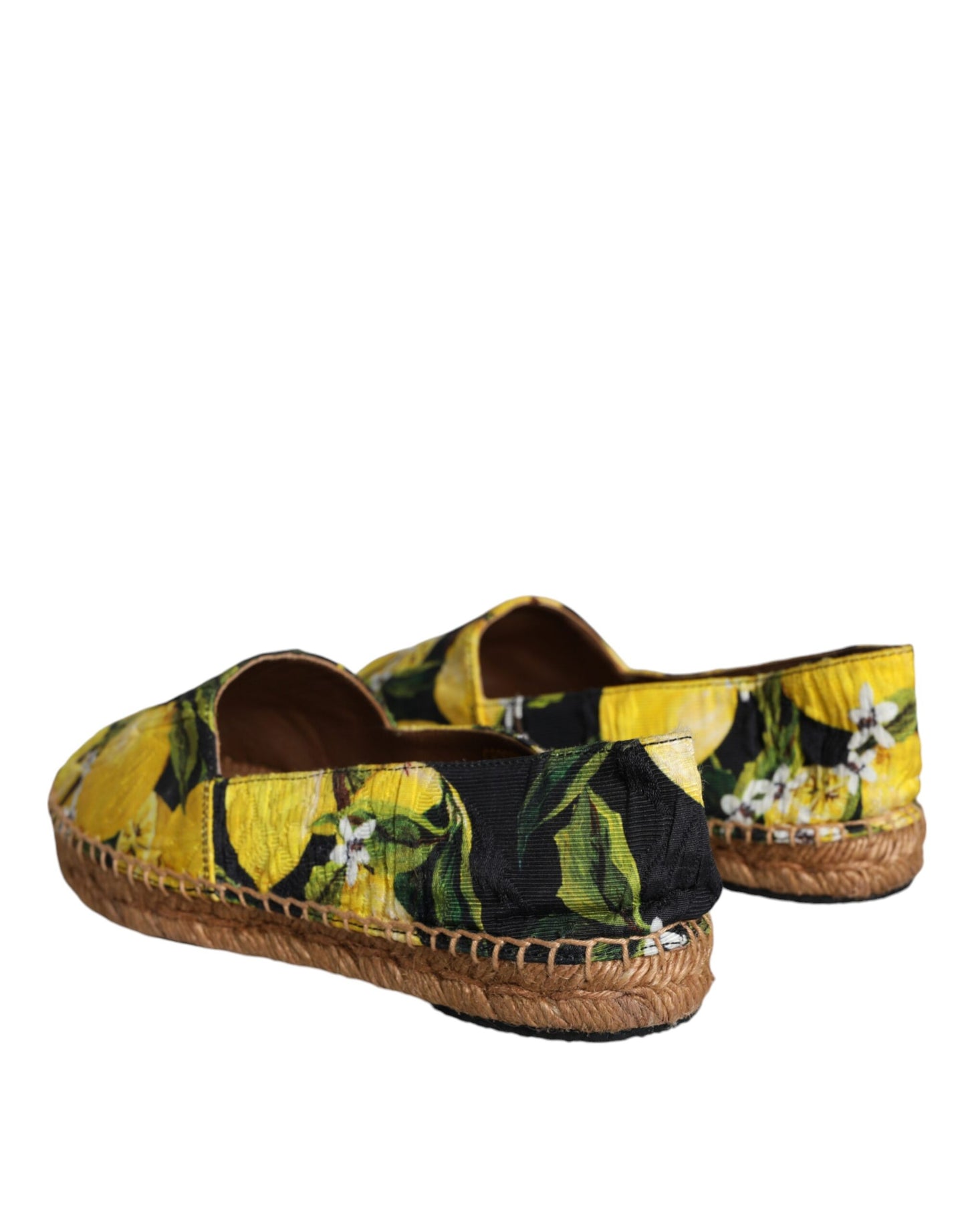 Dolce &amp; Gabbana Multicolor Lemon Slip On Espadrilles Shoes