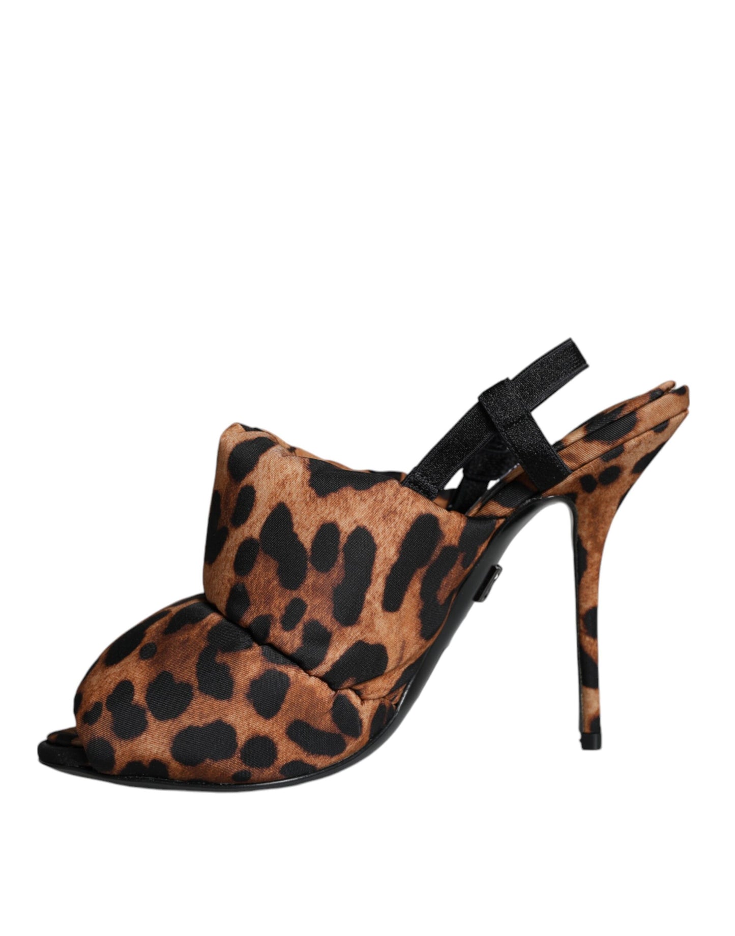 Dolce &amp; Gabbana Brown Leopard Keira Slingback Sandals Shoes