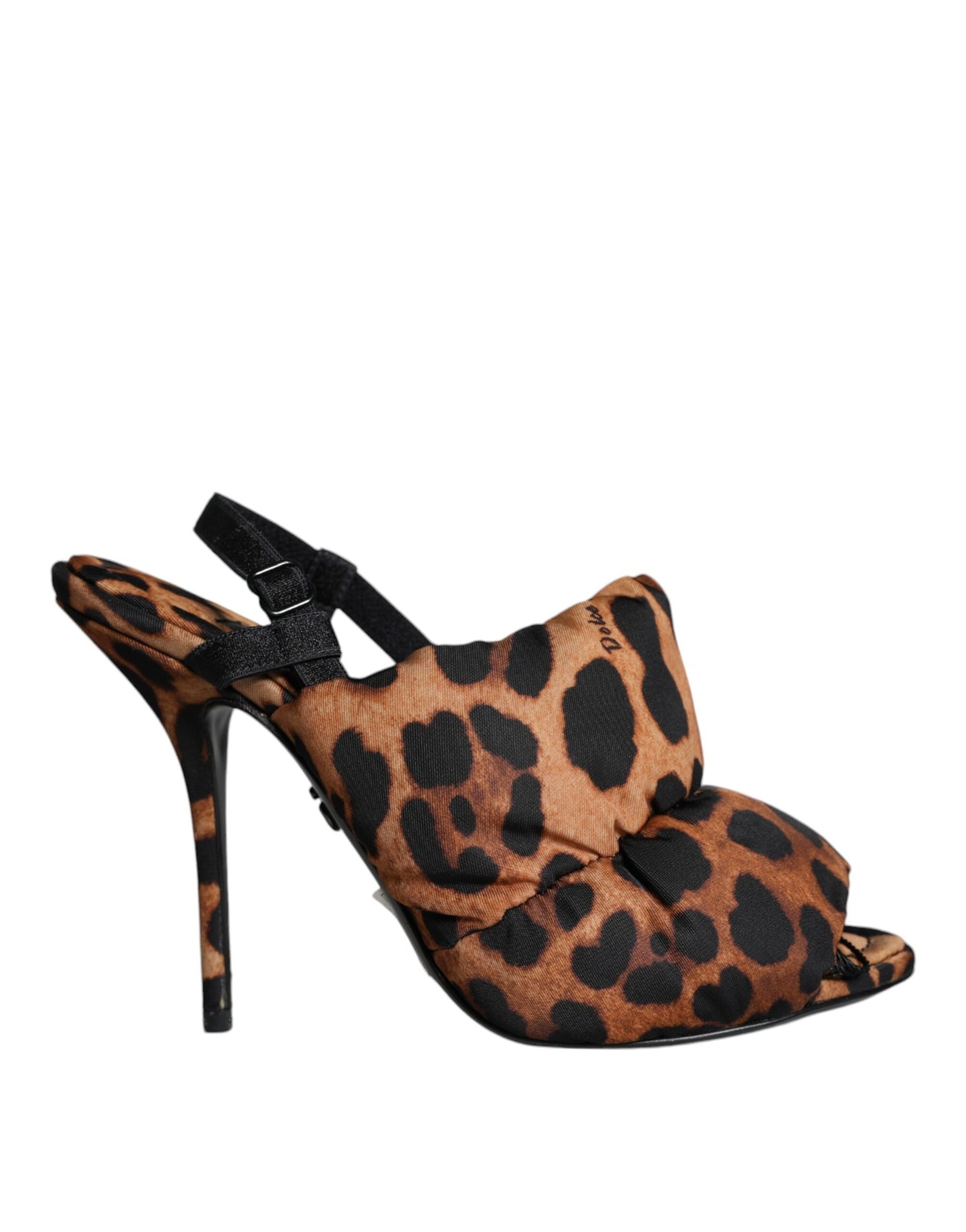 Dolce &amp; Gabbana Brown Leopard Keira Slingback Sandals Shoes