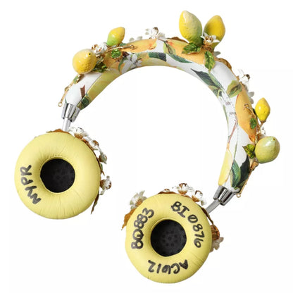 Dolce &amp; Gabbana Lemon Crystal Floral Headset Audio Headphones