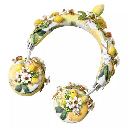 Dolce &amp; Gabbana Lemon Crystal Floral Headset Audio Headphones