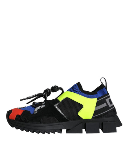 Dolce &amp; Gabbana Multicolor Mesh Sorrento Trekking Sneakers Shoes