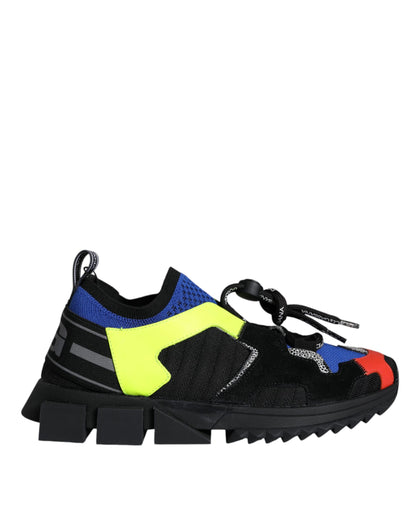 Dolce &amp; Gabbana Multicolor Mesh Sorrento Trekking Sneakers Shoes