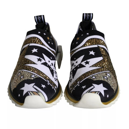 Dolce &amp; Gabbana Multicolor Comet Star Print Sorrento Sneakers Shoes