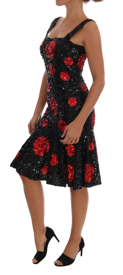 Dolce &amp; Gabbana Elegant Polka Dotted Shift Dress