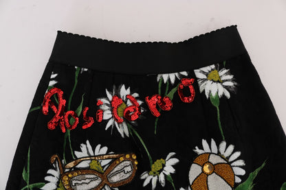 Dolce &amp; Gabbana Embellished A-Line Mid-Calf Skirt