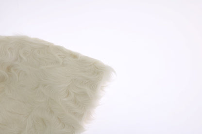 Dolce &amp; Gabbana Elegant White Fur Beanie Luxury Winter Hat