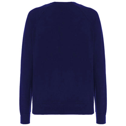 Malo Blue Wool Men Sweater