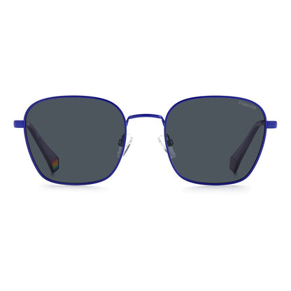 Polaroid Blue Stainless Steel Sunglasses