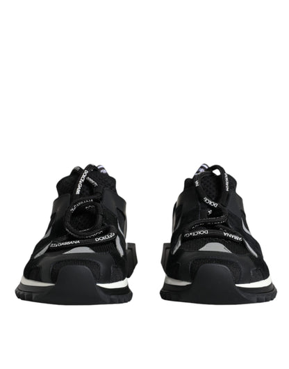 Dolce &amp; Gabbana Black Mesh Sorrento Trekking Sneakers Shoes