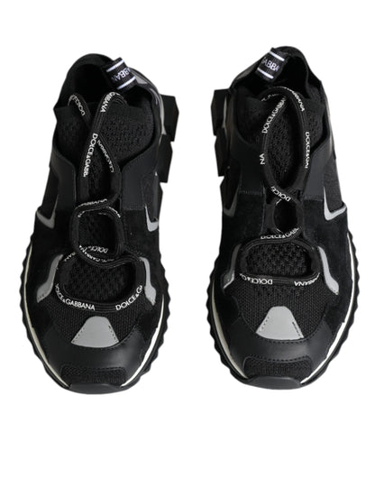 Dolce &amp; Gabbana Black Mesh Sorrento Trekking Sneakers Shoes