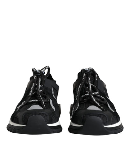 Dolce &amp; Gabbana Black Mesh Sorrento Trekking Sneakers Shoes