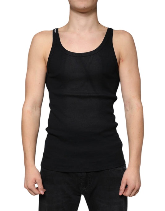 Dolce &amp; Gabbana Black Marcello Tank Sleeveless T-shirt