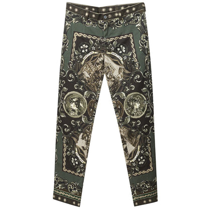 Dolce &amp; Gabbana Green Cotton Jeans &amp; Pant