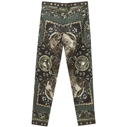 Dolce &amp; Gabbana Green Cotton Jeans &amp; Pant