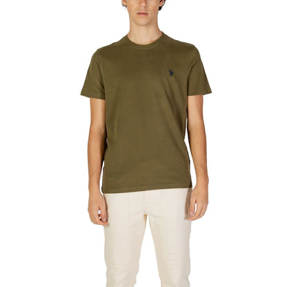 US POLO ASSN. Green Cotton T-Shirt