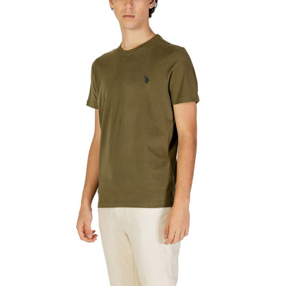 US POLO ASSN. Green Cotton T-Shirt