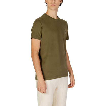 US POLO ASSN. Green Cotton T-Shirt