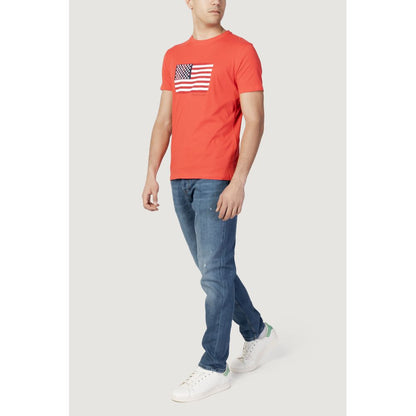 US POLO ASSN. Red Cotton T-Shirt