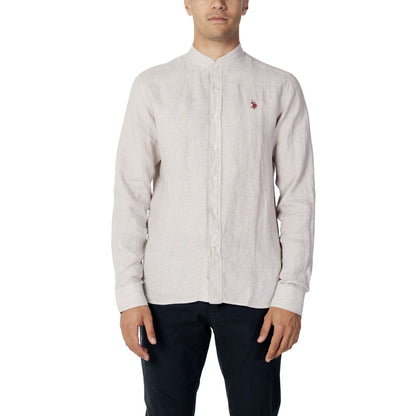 US POLO ASSN. Beige Linen Shirt