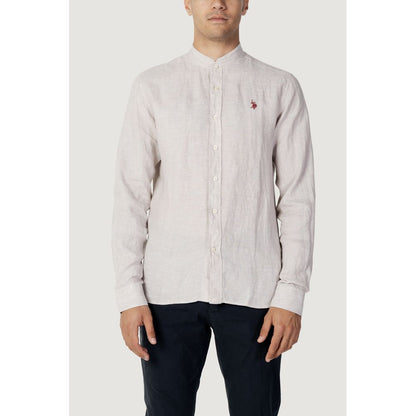 US POLO ASSN. Beige Linen Shirt