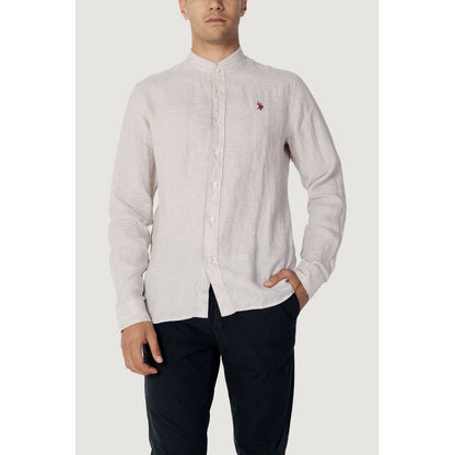 US POLO ASSN. Beige Linen Shirt