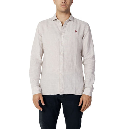 US POLO ASSN. Gray Linen Shirt