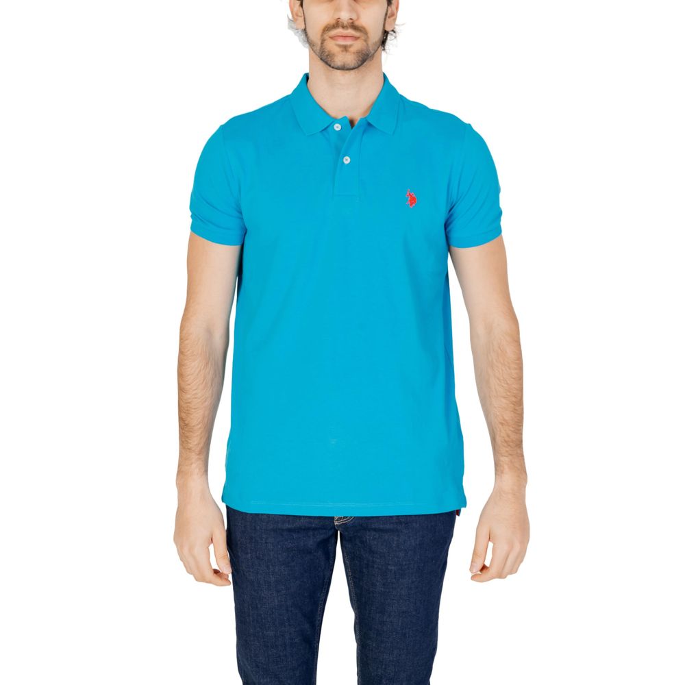 US POLO ASSN. Blue Cotton Polo Shirt