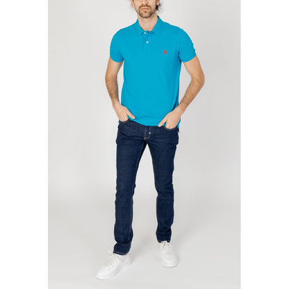 US POLO ASSN. Blue Cotton Polo Shirt