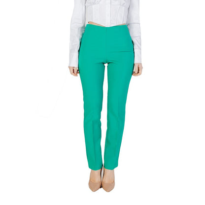 Sandro Ferrone Green Polyester Jeans &amp; Pant