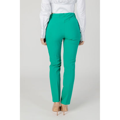 Sandro Ferrone Green Polyester Jeans &amp; Pant