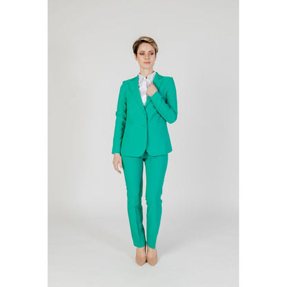 Sandro Ferrone Green Polyester Jeans &amp; Pant