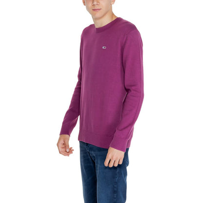 Tommy Hilfiger Jeans Purple Cotton Cotton Sweater