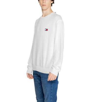 Tommy Hilfiger Jeans White Polyester Polyester Sweater