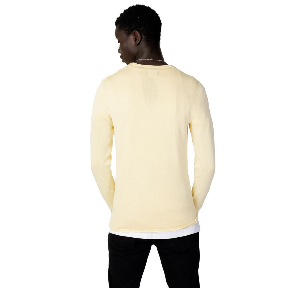 Only & Sons Yellow Cotton T-Shirt