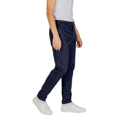 Calvin Klein Blue Cotton Rigenerato Jeans &amp; Pant