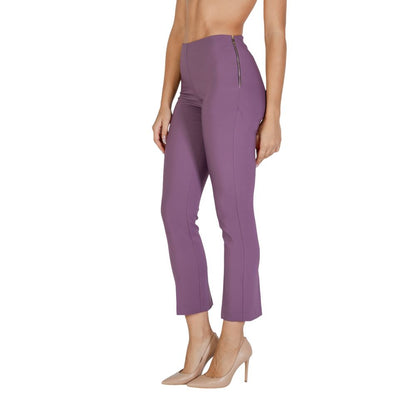 Sandro Ferrone Purple Polyester Jeans &amp; Pant