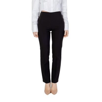 Sandro Ferrone Black Polyester Jeans &amp; Pant