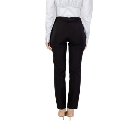 Sandro Ferrone Black Polyester Jeans &amp; Pant