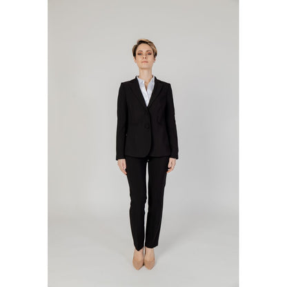 Sandro Ferrone Black Polyester Jeans &amp; Pant