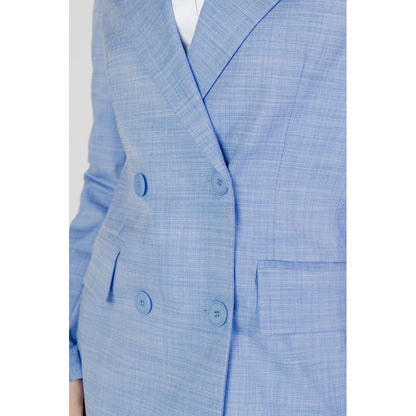 Sandro Ferrone Blue Viscose Suits &amp; Blazer