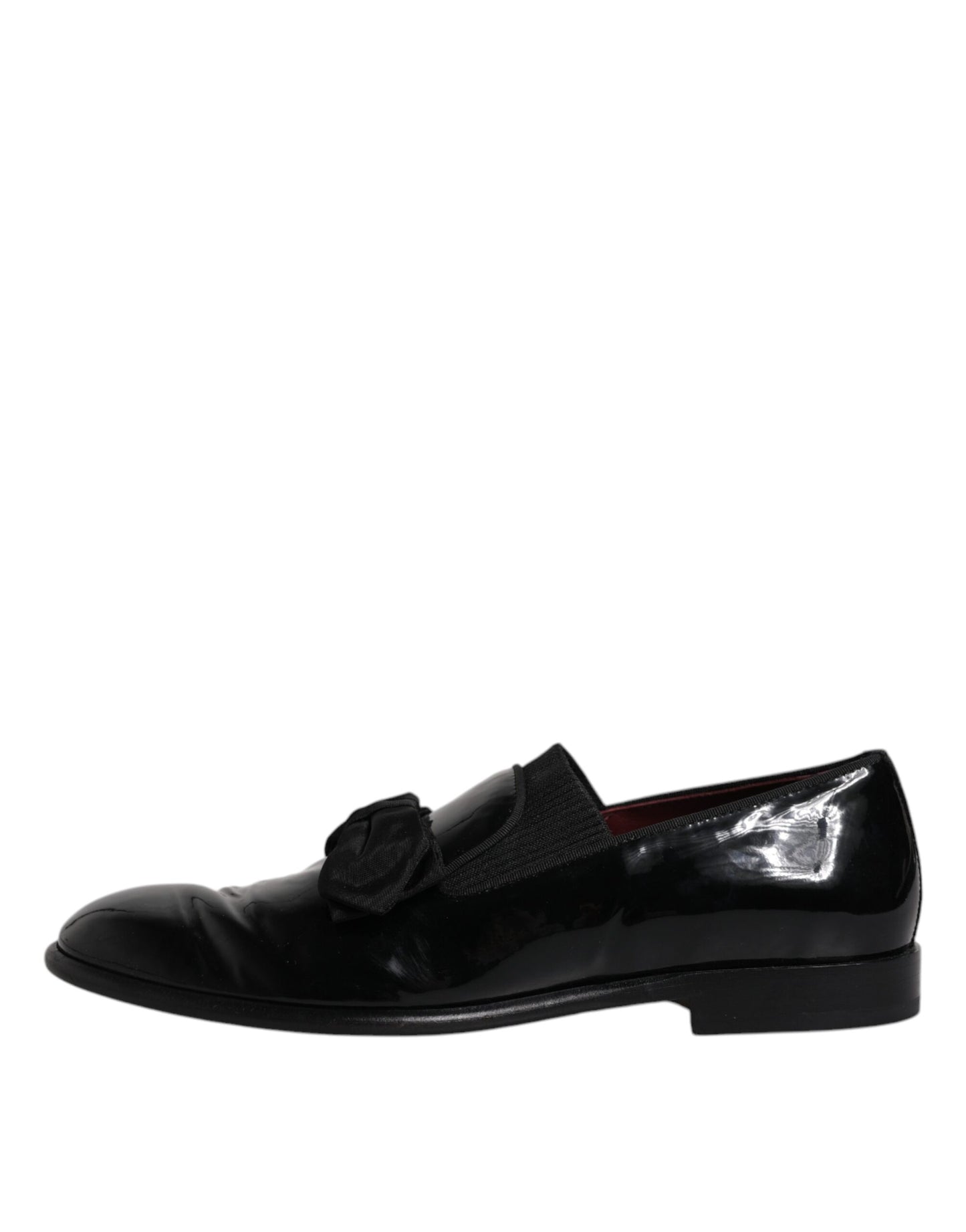 Dolce &amp; Gabbana Black Leather Loafers Men Formal Dress Shoes