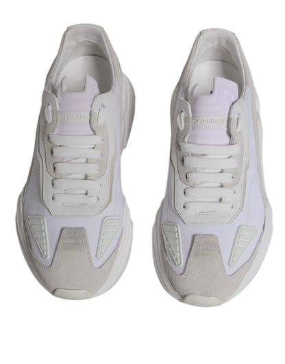 Dolce &amp; Gabbana White Leather Daymaster Low Top Sneakers Shoes