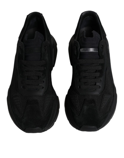 Dolce &amp; Gabbana Black Daymaster Low Top Men Sneakers Shoes