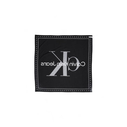 Calvin Klein Black Organic Cotton Scarf