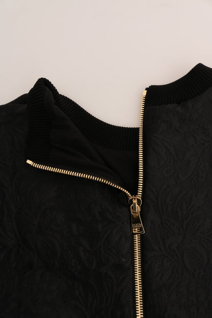 Dolce &amp; Gabbana Enchanted Crystal Embellished Black Sweater