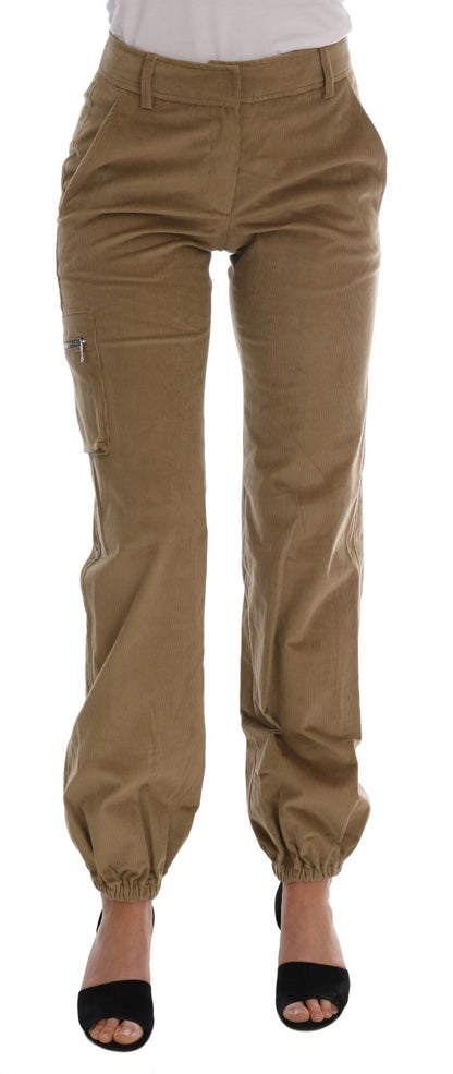 Ermanno Scervino Chic Beige Casual Pants for Sophisticated Style