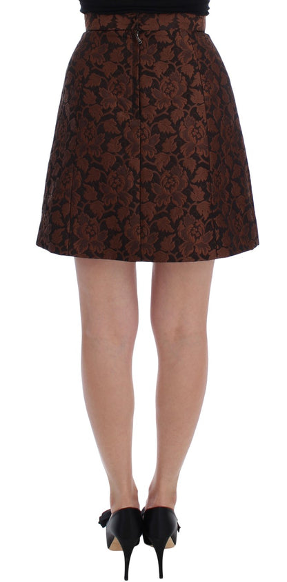 Dolce &amp; Gabbana Elegant Brocade Bubble Skirt